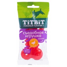 Титбит съедобная игрушка косточка с уткой стандарт лакомство д/собак