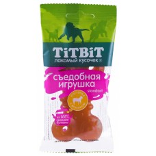 Титбит съедобная игрушка косточка с ягненком стандарт лакомство д/собак